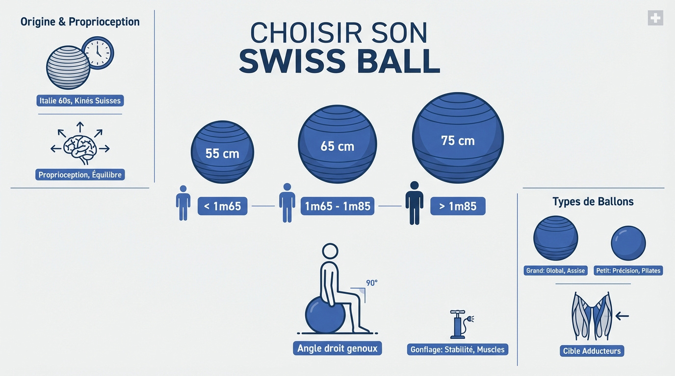 Choisir son Swiss Ball selon sa taille pour un exercice ballon efficace