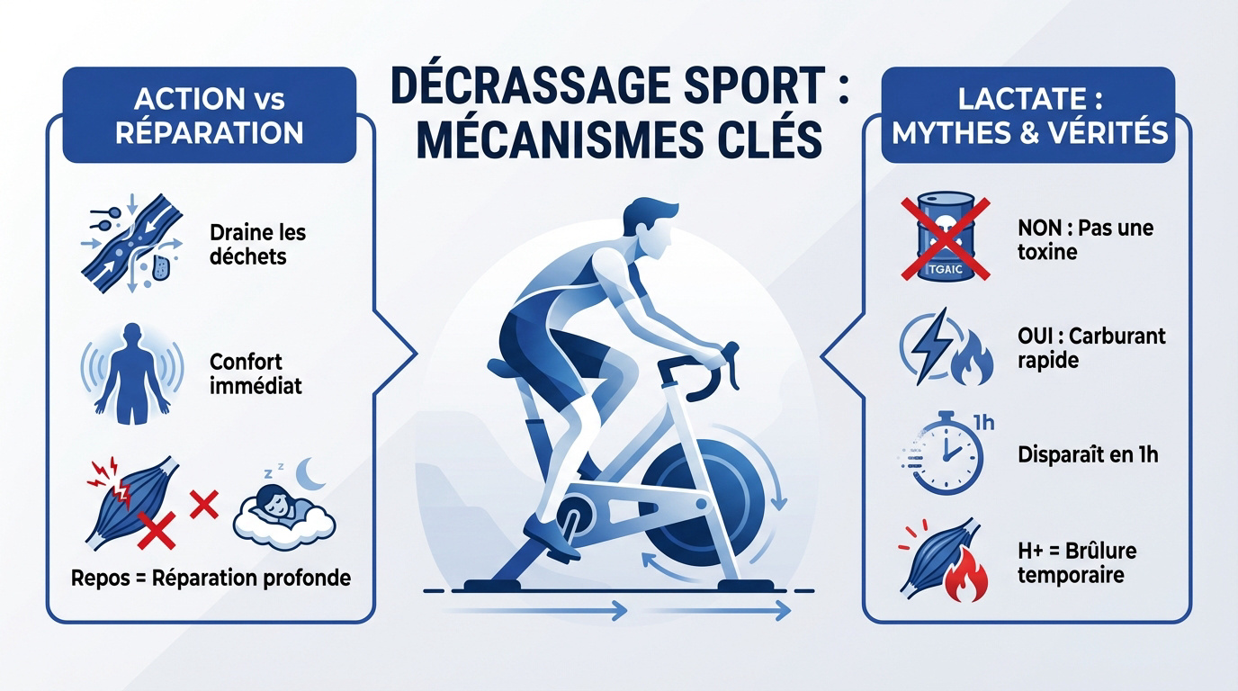 Séance de décrassage sportif pour favoriser la récupération active