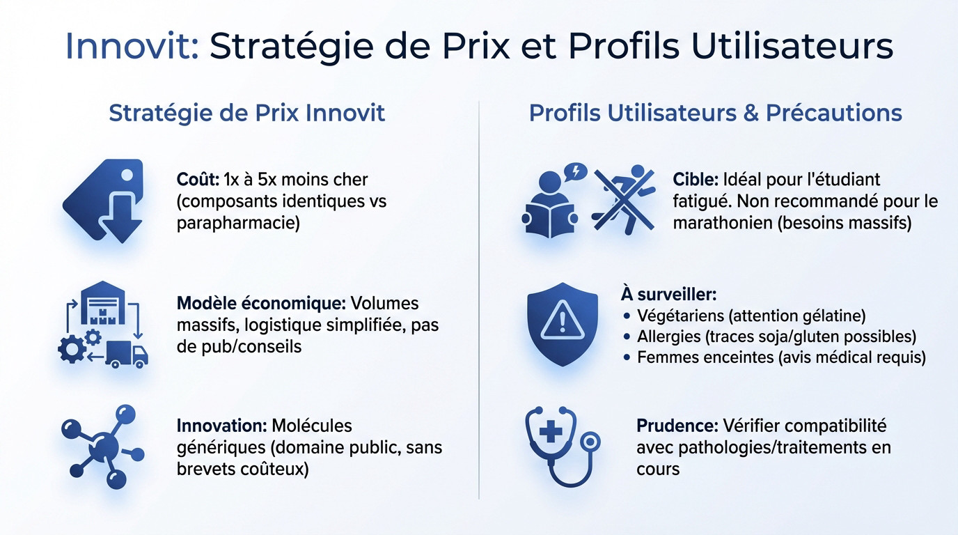 Analyse de la stratégie de prix et des profils utilisateurs Innovit chez Action